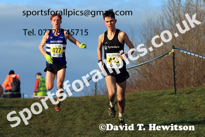 Mens under-17s 2024 NECAA Cross Country Champs., Temple Park, South Shields. Photo: David T. Hewitson/Sports for All Pics